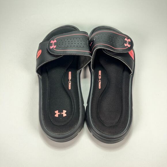 Under Armour Ignite VIII Slides Black Slip On Sandals 1287319-006 Women’s Size 9 - Picture 6 of 9